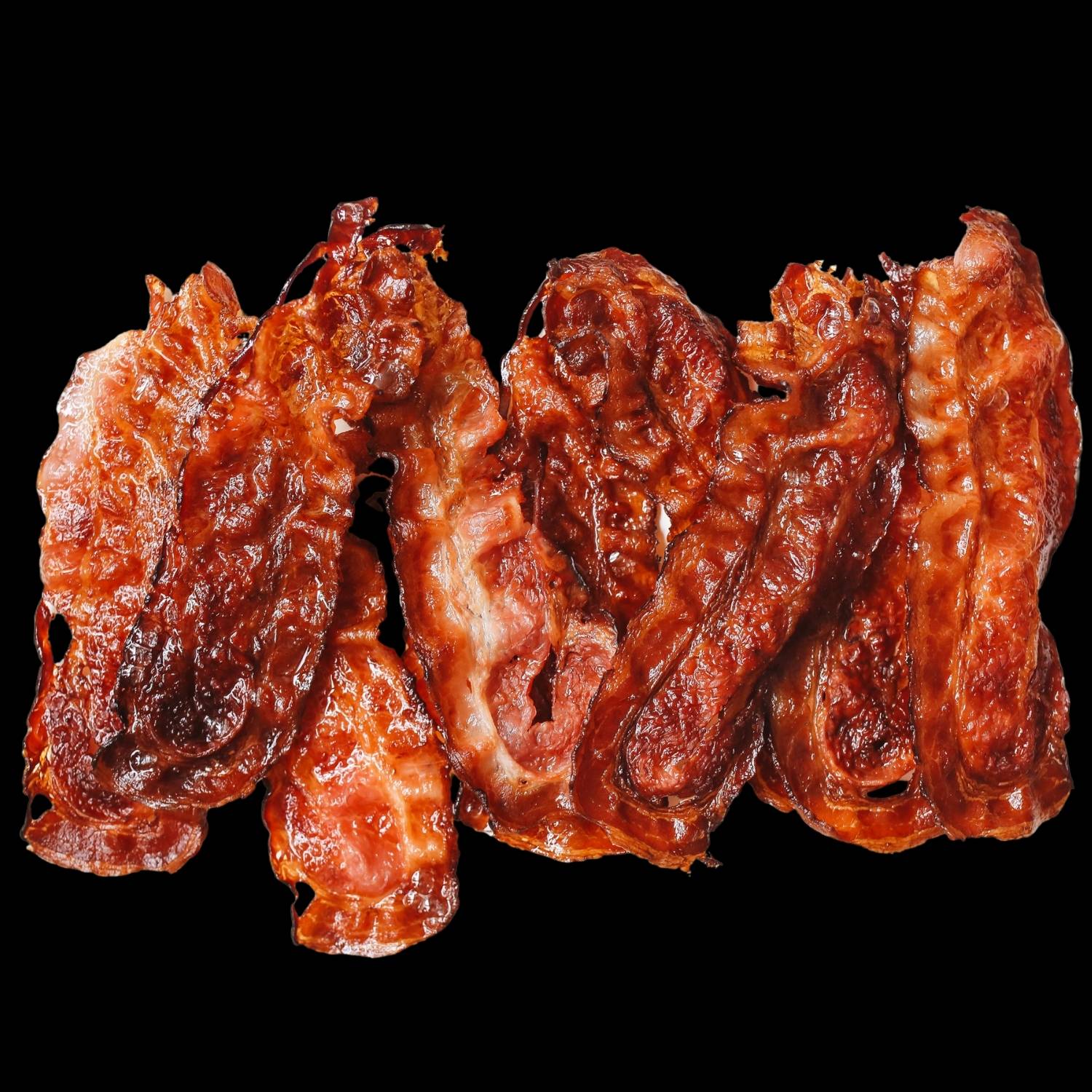 Kross gebratener Wagyu Maple Bacon aus der Pfanne