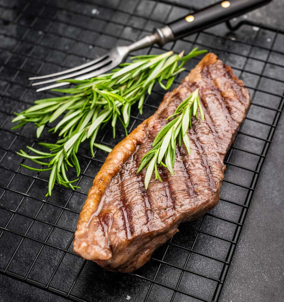 Golden gebratenes Picanha Steak vom Wagyu Rind aus Australien