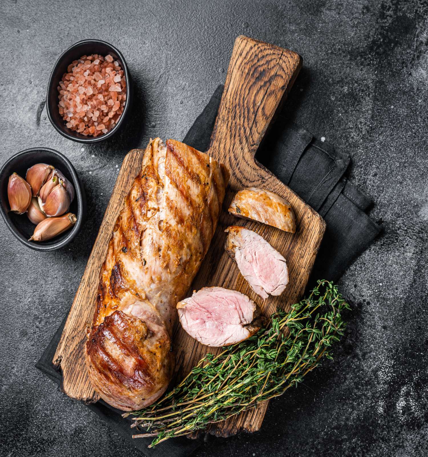 Ganzes Iberico medium gegrillt