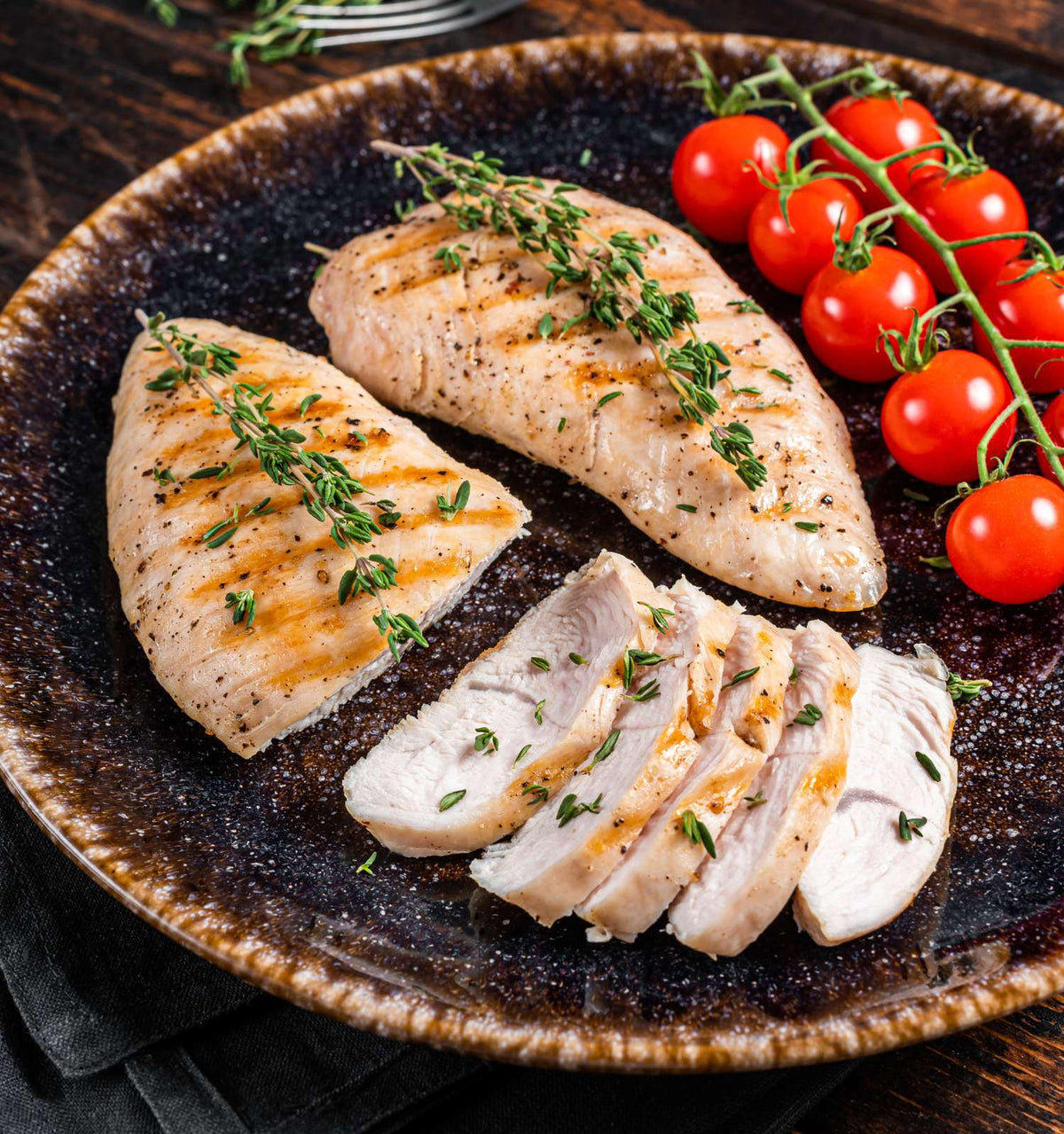saftiges Hühnchen aus Frankreich Label Rouge Qualität