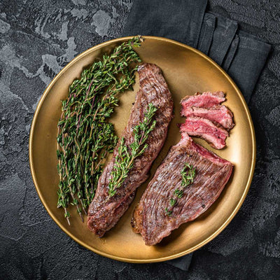 Teres Major Petite Tender medium rare gebraten, zarter Filet-Ersatz